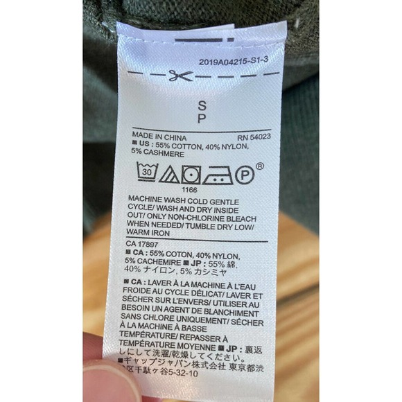 NWT Banana Republic V Neck Sweater Size Small Men’s Green Luxe Yarn - Picture 7 of 10